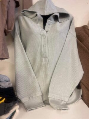 Olive Green long Sleeve Hoodie